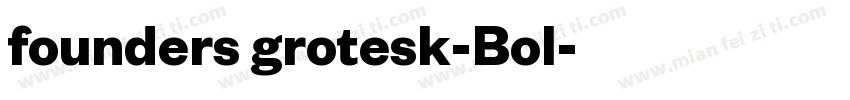 founders grotesk-Bol字体转换